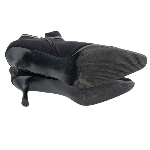 Stuart Weitzman Sync Gore-Tex Ankle Booties Leather Trim Heels Womens Size 7 1/2 - Picture 7 of 7